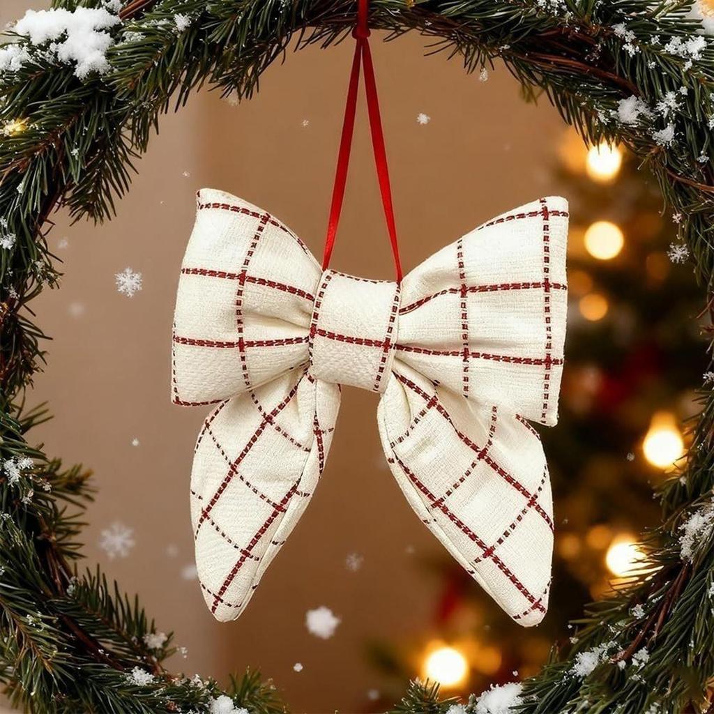 Christmas Tree Bows Christmas Decor Garland Bows For Tree Home Party Front Door Wreath Holiday Garland Wedding