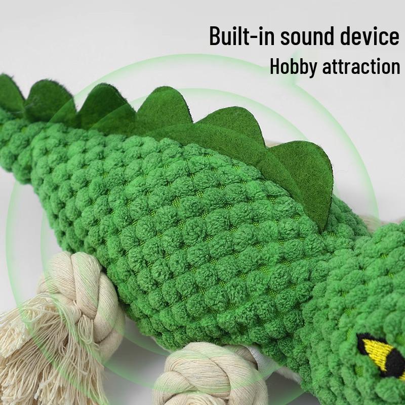 Bite-Resistant Sounding Plush Dog Toy for Small Breeds - Teething & Boredom Relief