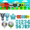 Foil Sprunki Cartoon Balloons Colorful Wedding Festival Birthday Decoration