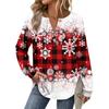 Women's Retro Printed Fashionable Long-sleeved Top