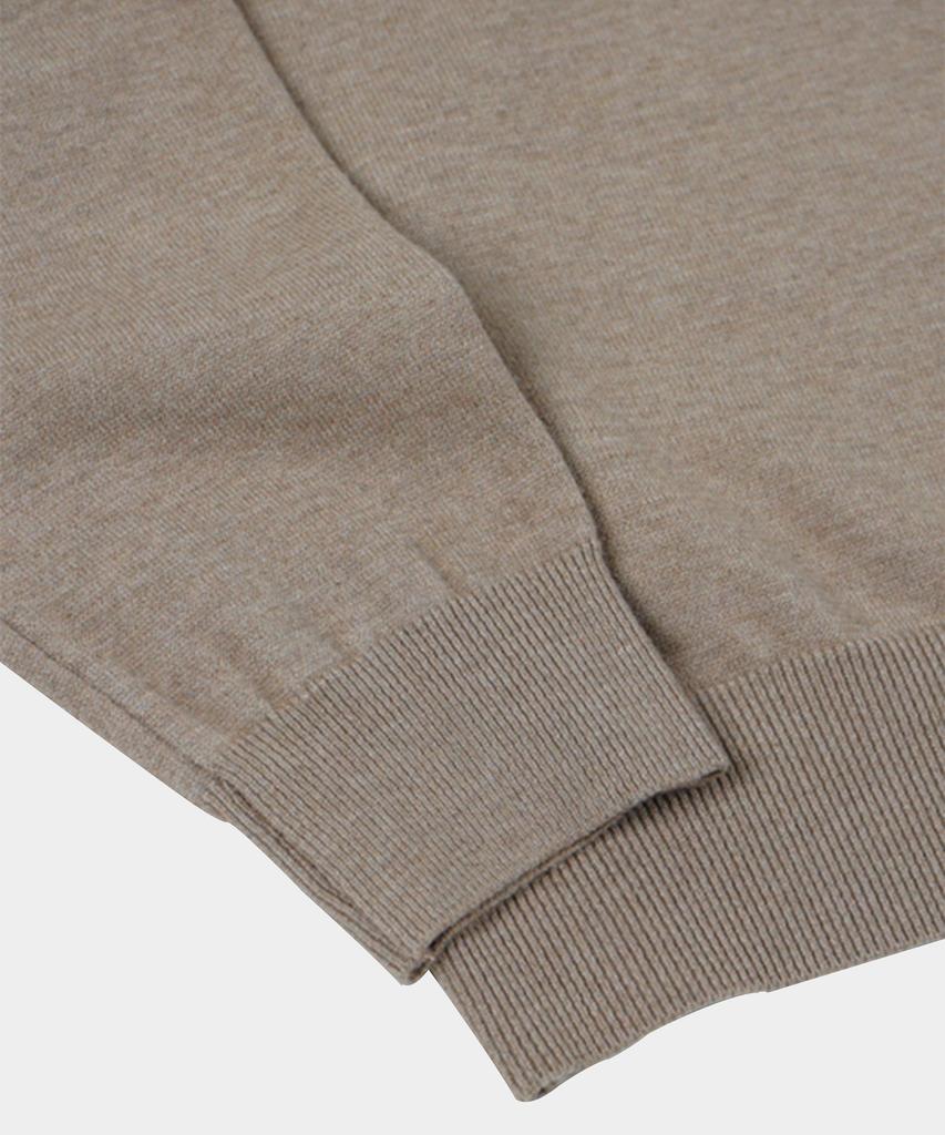 BIRBANTE Soft Washable Line Collar Knit - Beige
