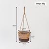 Woven Hanging Basket for Pothos - Creative Balcony Flower Pot