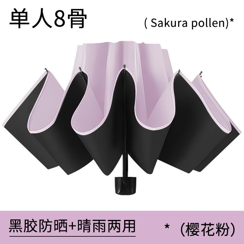 Automatic umbrella Men's folding umbrella Advanced sense reinforced sun protection Large size oversized umbrella