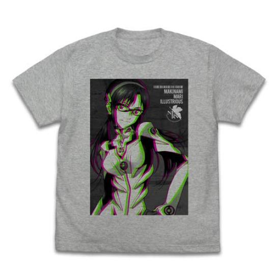 

Cospa EVANGELION Makinami Mari Illustrious Graphic T-shirt MIX GRAY M size