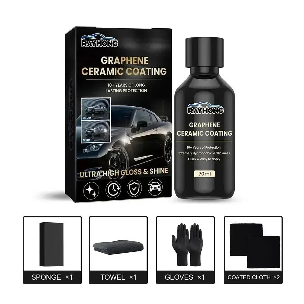 Nano Ceramic Coating Graphene Advanced Technology Super Hydrophobic Maintenance Liquid UV Glow Hydrophobic Paint Protection Amag
