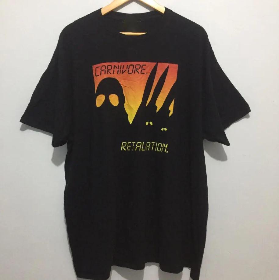 Carnivore band Rock Concert Album Short Sleeve Unisex Tee Cotton Shirt AL476 Unisex T-Shirt XXXL