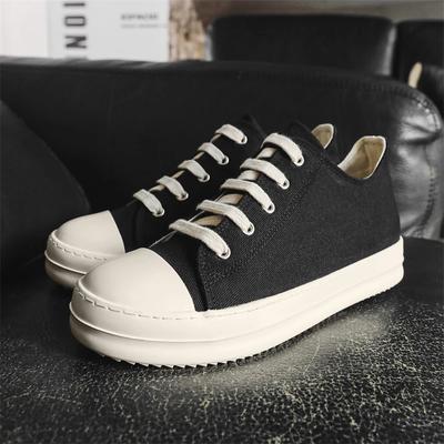 2025 Marque Chaussure Homme Toile Basse Sneaker Femme Classique Qualité Noir Lacets Designer Ow-en Luxe Semelle Épaisse Décontractée Chaussure Plate