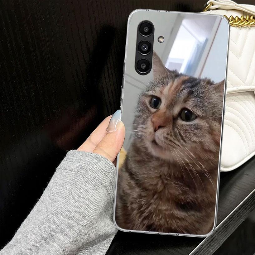 Pet Cat Funny Memes Case for Samsung A17 A16 A56 A36 A26 A15 A55 A35 A25 A14 A54 A34 A24 Phone Cover A13 A53 A33 A23 A05S A04S