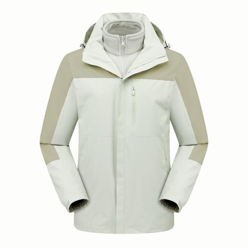 3in1 Detachable Waterproof Windproof Jacket Men Women Hiking Camping Fishing Outdoor