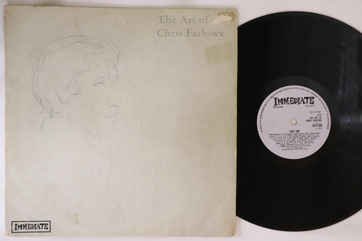 

LP Record CHRIS FARLOWE Art Of Chris Farlowe IMLP006 IMMEDIATE 1966 UK Rock Used