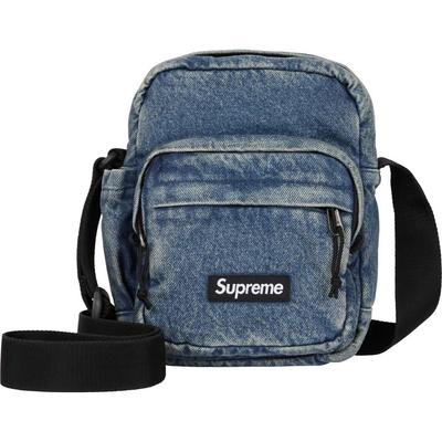 Denim Shoulder Bag Washed Indigo
