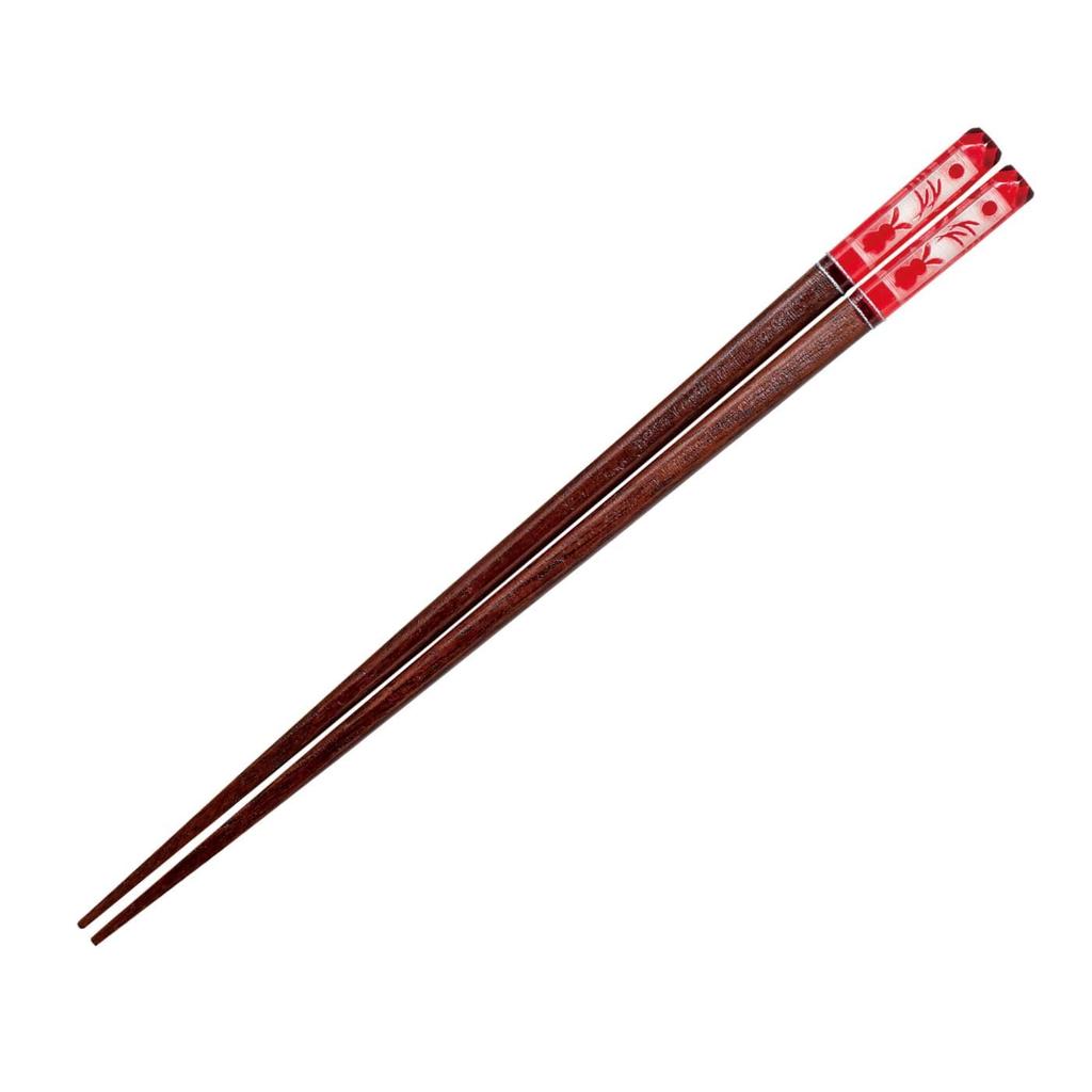Chopsticks Set of Acrylic Resin and Natural Made in Japan J-kitchens 5, Material Wood, PID5280,