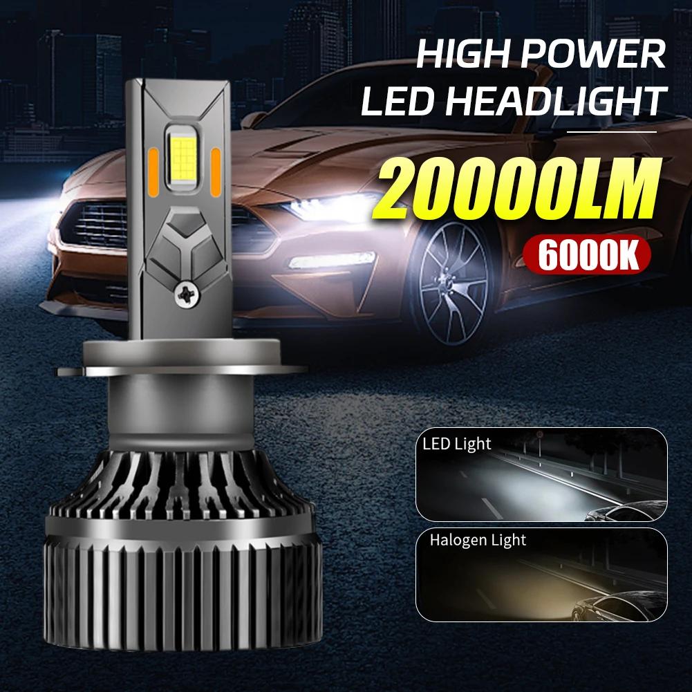 H1 H8 H11 HB3 HB4 9005 9006 H4 H7 20000LM Car LED Headlight Canbus LED Lights 6000K Auto Running Lights Car Headlight Bulbs