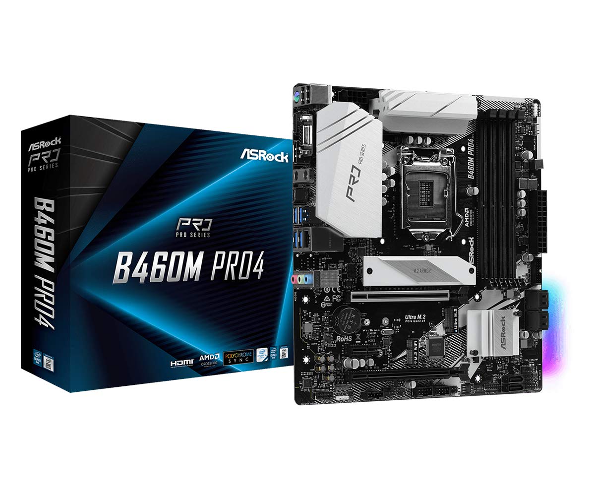 

ASRock Intel 10th generation CPU compatible Micro ATX motherboard with B460 chipset authorized distributor B460M Pro4 (LGA1200) [Domestic product]