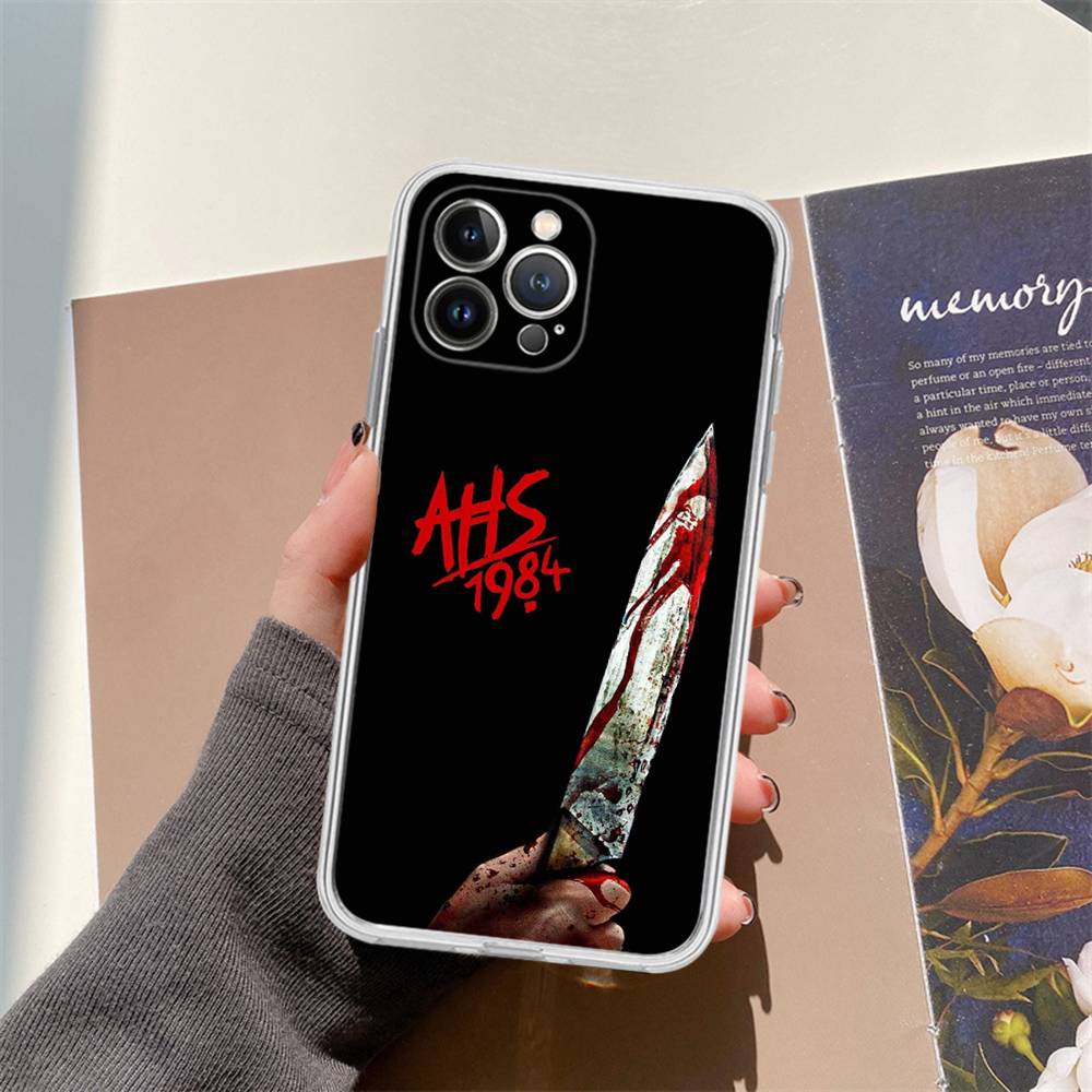 

Чехол для телефона American Horror Story AHS 1984 для iPhone 17 16 15 14 13 11 12 Pro Max 16 Plus Прозрачный iPhone 12pro max