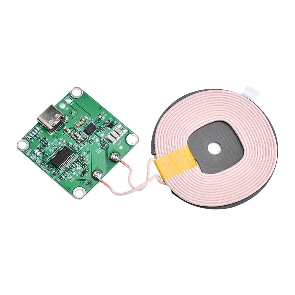 Wireless Fast Charging Module 20W Max Power Type C Port 50mm Coil Embedded Diy Modification 6 Fold Safety Circuit