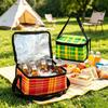 Oxford Cloth Insulated Outdoor Lunch Bag - Handheld Cold Storage Picnic and Takeaway Bag