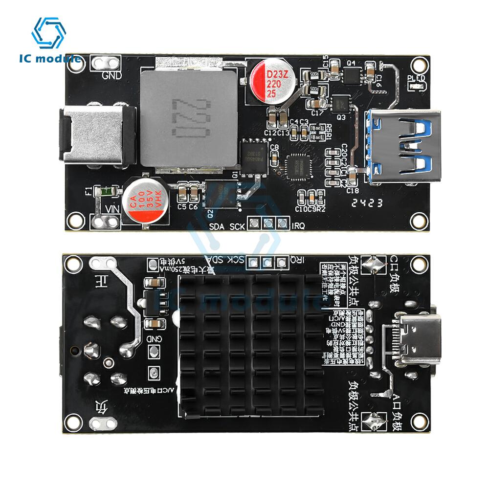 140W PD QC Multi-protocol Desktop Smart Fast Charging Module DC6-30V High Power DC USB Fast Charger Module