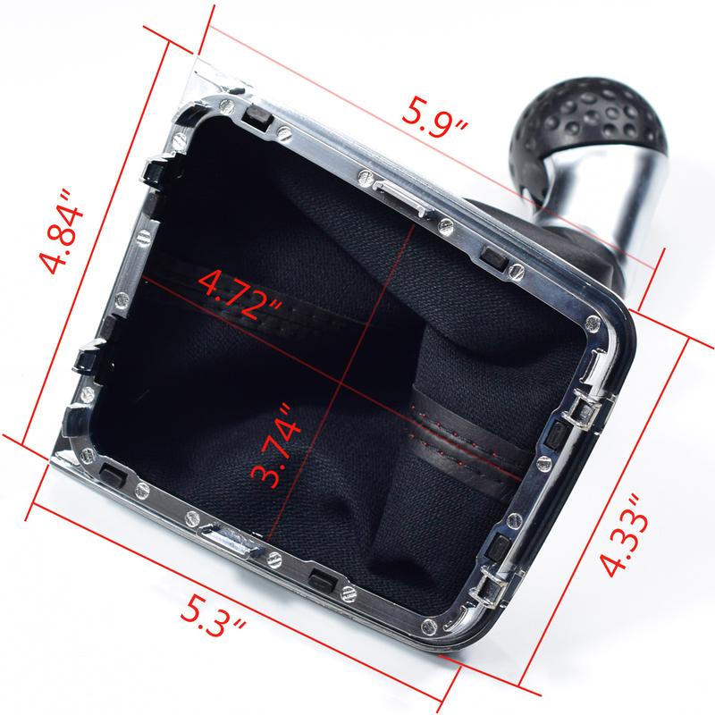 Fit For Volkswagen VW Golf 7 MK7 VII GTI GTD 2013-2018 Manual 5 6 Speed Gear Shift Knob Stick Lever Dust-Proof Boots Cover