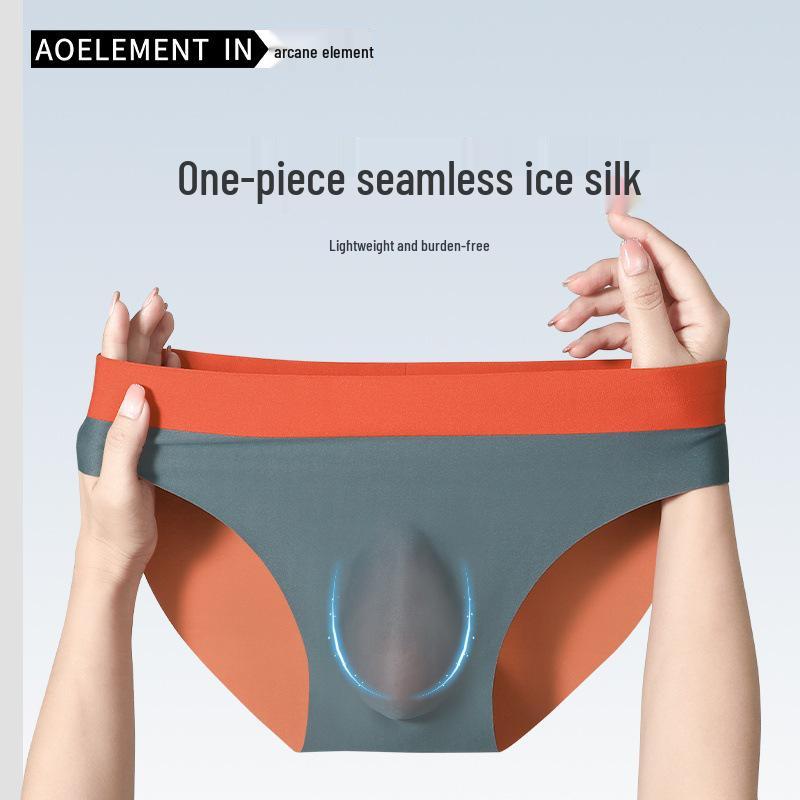 120-Pack Men's Seamless Briefs with 3D Waistband - Double-Sided Fabric, Thin Style, Ideal for Sports