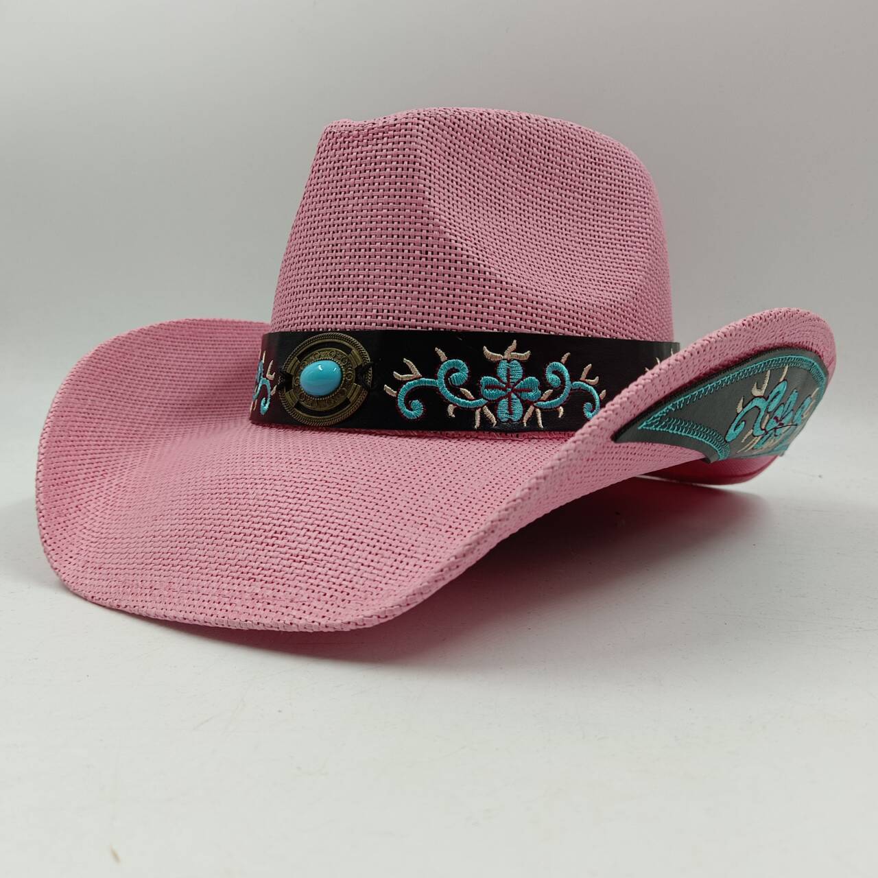 light color Cowgirl Hats for Women Straw Cowboy Hat Western Beach straw Sun Hat with Shapeable Brim for Coastal Cowgirl men hats M 56-58CM