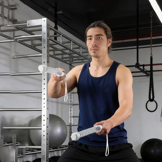 1 Pair Ropeless Battle Rope Men Women Arm Exerciser Cardio Muscle Strength Training Cordless Workout Rope Home Gym Fitness Equipment