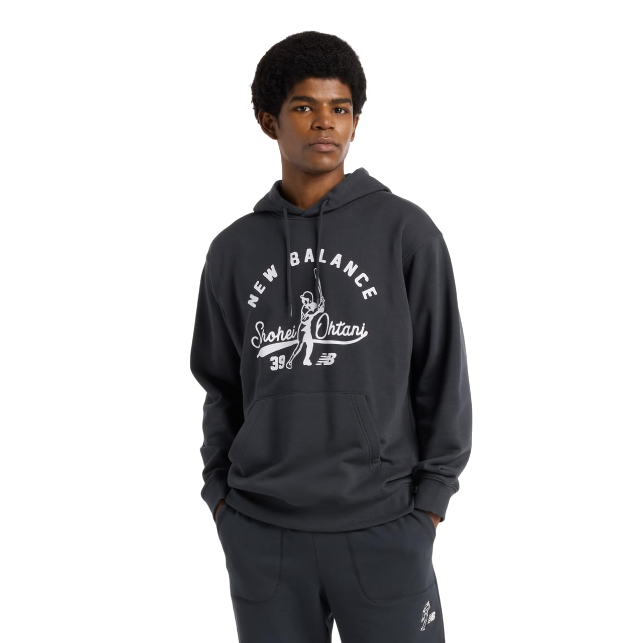 Мужская толстовка с капюшоном New Balance Shohei Ohtani Memories Graphic (MT51728) PHM (Фантом) Размер L