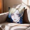 Blue Lock Anime MMichael KKaiser  Pillow Case Pattern Printed Pillowcase For Living Room Sofa Cushion Cover