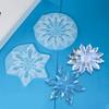Silicone Pendant Mold Christmas Tree Snowflake Hanging Decoration Mould Jewelry Making Accessories for Craft Lover