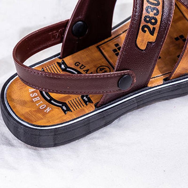 Slippers Men's Beach Sandals Summer Thick Sole Non-Slip Breathable Casual Shoes