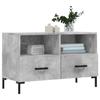 VidaXL Meuble TV Gris béton 80x36x50 cm Bois d'ingénierie 828976