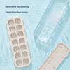 ecoco 21-Grid Press Ice Cube Tray with Lid