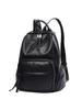 Black Genuine Leather Backpack Women Ladies Real Cow Leather Satchels Fashiable Girls Travel Shouder Bag