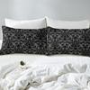 Vintage Flower Three-Piece Digital Printing Bedding Set Baroque Style Bed Cover
