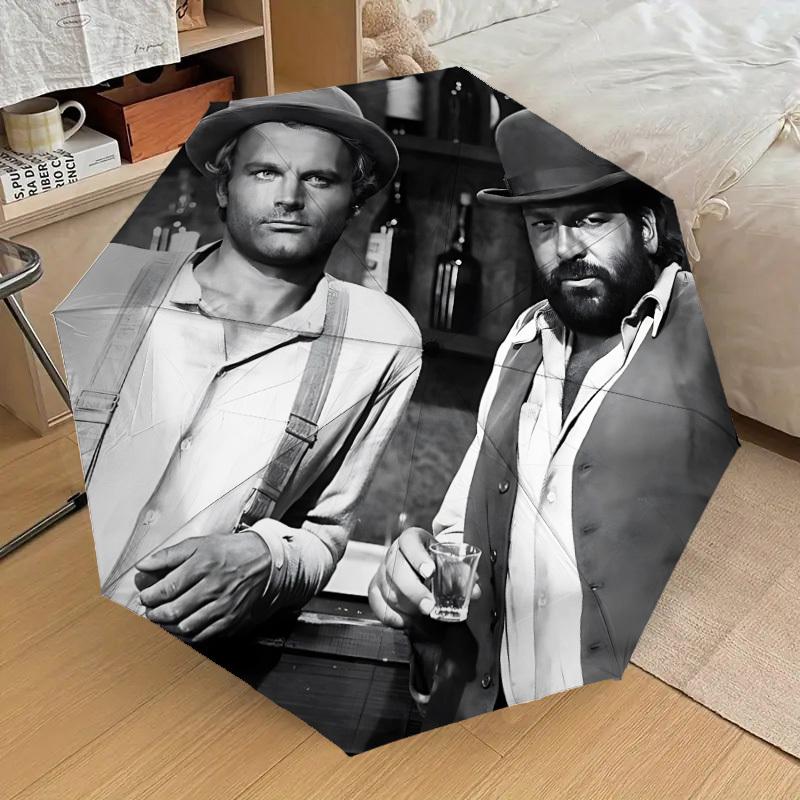 1PC Drinkers ... Old West Umbrella-8-Rib Reinforced, Automatic Open, Lightweight & Durable, Cute Fashion Accessory for Outdoor-T207