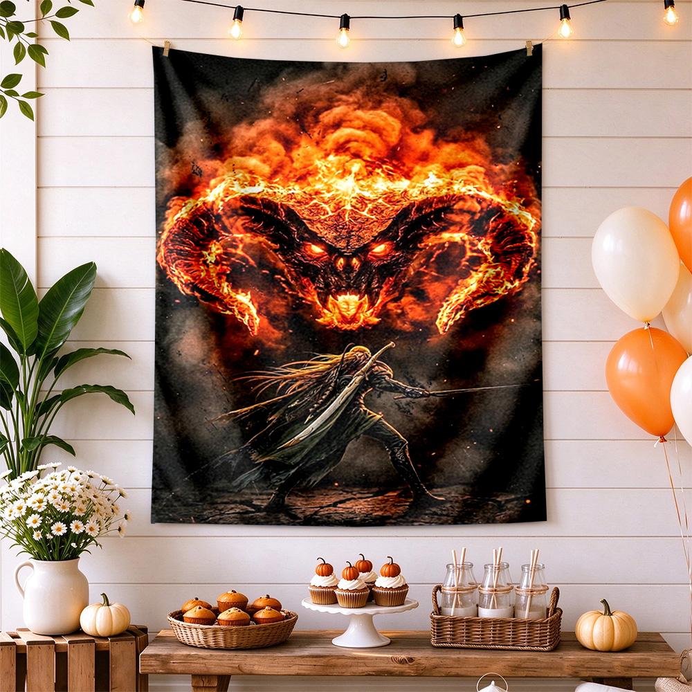 Lord Rings Boho Wall Tapestry Nordic Minimal Designed for Living Room Bedroom Reading Corner All Season Exotic Pattern Perfect Gift for Dorm Roommate