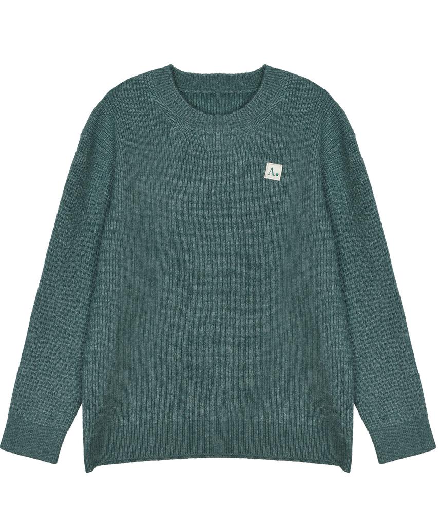 THE-ABON Washable Hacci Round Knit Sky Blue