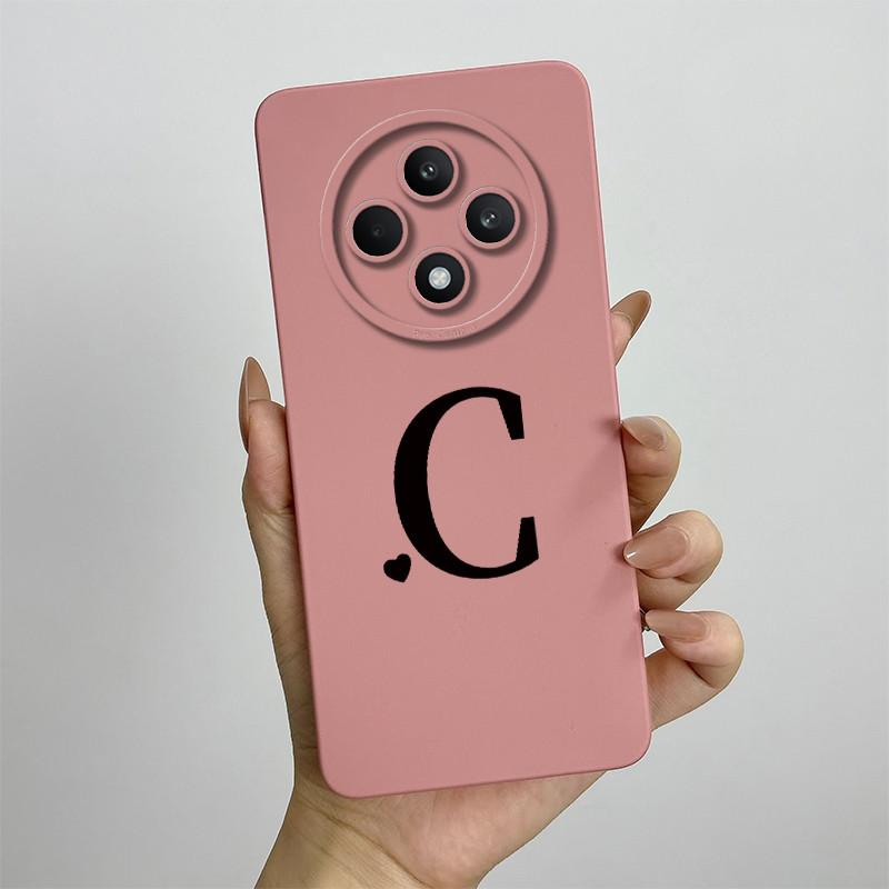 Per Oppo Reno12 F FS 5G 4G Custodia Cover Morbido Silicone TPU Lettere Carine Custodie Protettive Complete Per Reno 12F 12FS Bumper Fundas