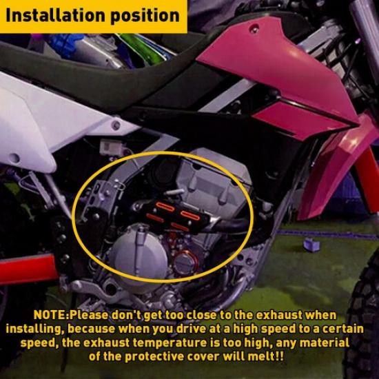 Motocykl Výfuk Střední Trubka Tepelný Štít Spojovací Kryt Ochrana Koncovky Guard EA