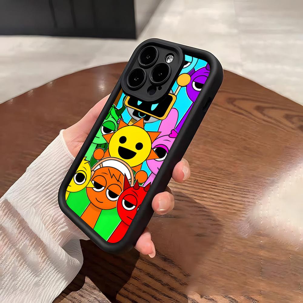 Cartoon Game Sprunki Phone Case For IPhone 17 Pro Max 15 Pro 16 14 Plus 12 13 Mini 11 Pro Shockproof Soft Cover