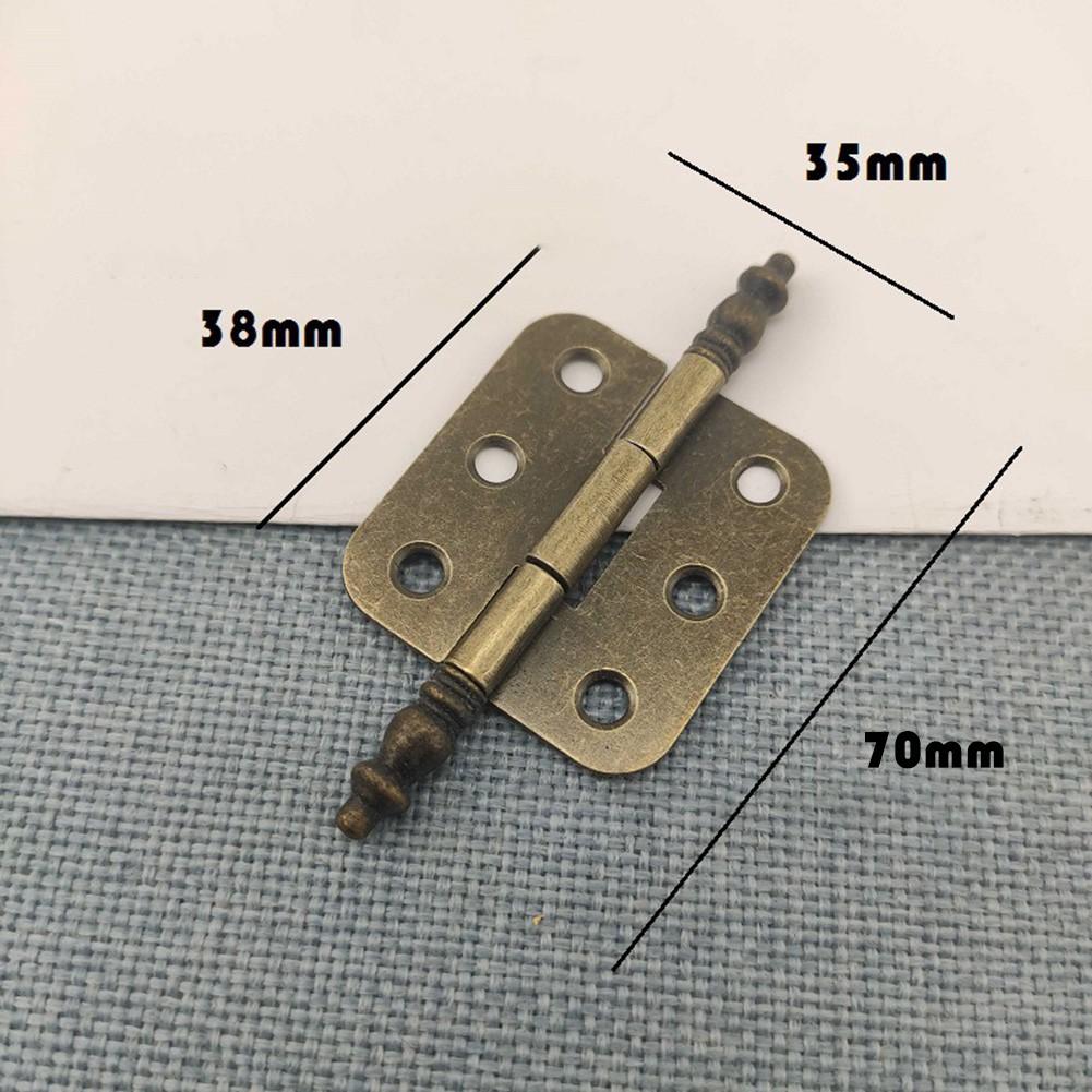 4ks dřevěné pouzdro Panty Starožitný bronz Panty s korunkou Šperky Dárková krabička Dekorativní panty Skříňka Panty Hudební krabička Hardware