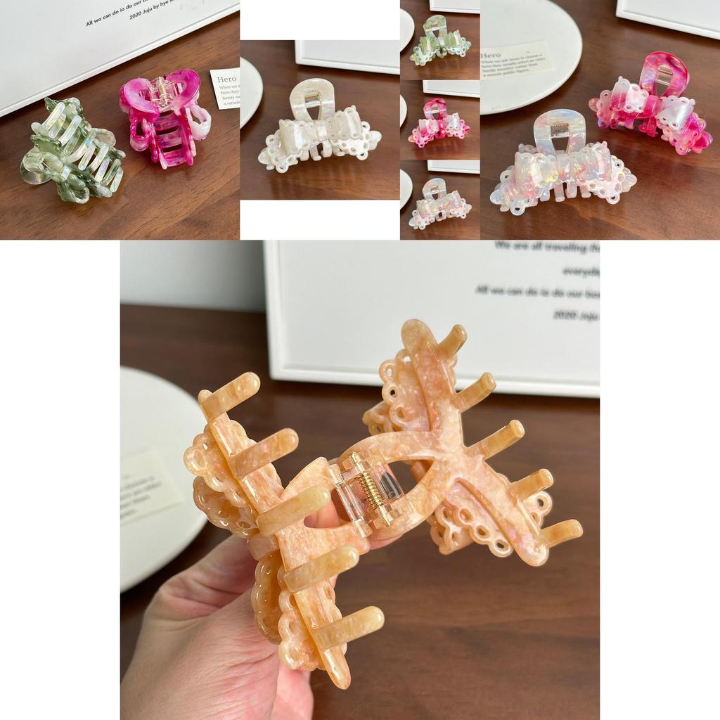 Elegant Lace Bow Hair Clip In Assorted Colors Stylish High Ponytail Accessory