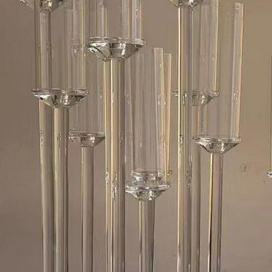 European Crystal Candlestick - Elegant Wedding & Home Décor Candle Holder