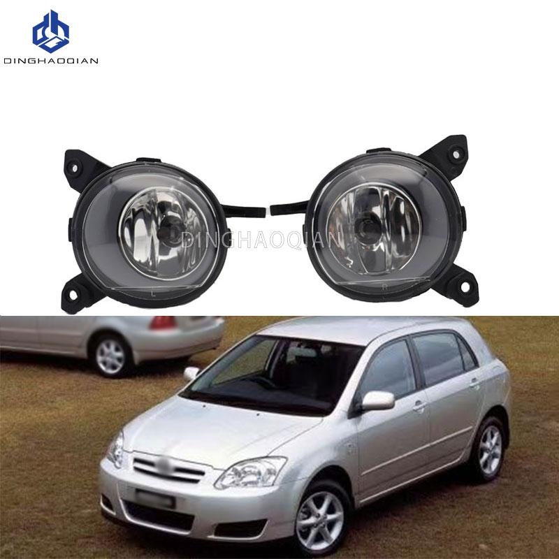 

2PCS Halogen Fog Light Assembly For Toyota Corolla 2004 2005 2006 European Version Headlight Parts With Bulb Car Accessories 1pair