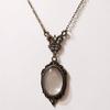 Punk Fashion Geometric Oval Bronze Color Laciness Magnifying Glass Pendant Necklace for Women Men Book Lovers Charm Jewelry Gift
