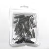 MNFT 100 Sets/Bag Carp Fishing Soft Rubbers Tail Tube Rubber Tubes Safety Lead Clips Quick Change Snap Q-Shaped Rolling Swivel
