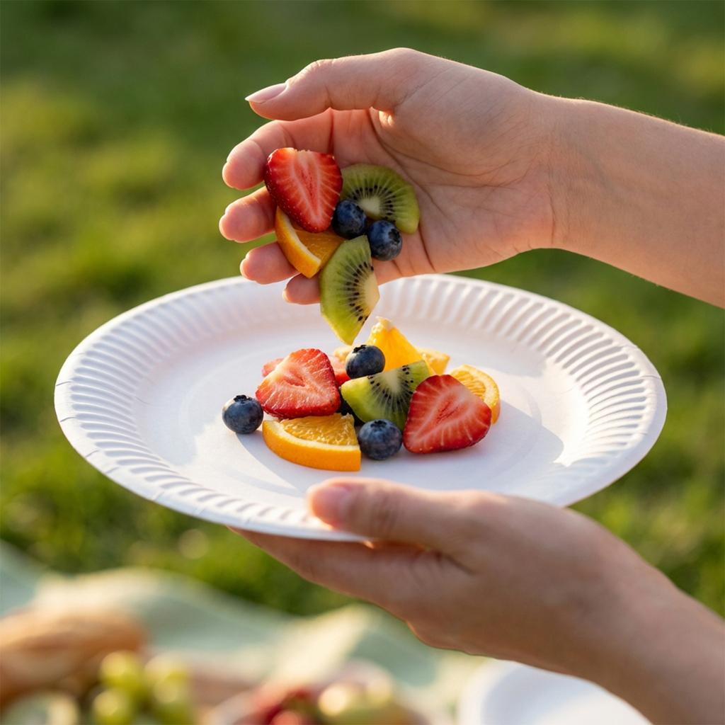 Disposable Paper Plate  Cross Border Party DIY Baby Birthday Party Decorative Paper Plate 7 Inches