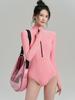 Women's Long Sleeve One-Piece Slimming Surf Swimsuit