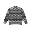 New MLB MONOGRAM Collection New York Yankees 25FW Knitwear Unisex Dark Charcoal Gray 3AKCM0354-50CGD