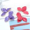 Vintage Enamel Large Flowers Metal Stud Earrings For Women Personality Wedding Party Fashion Jewelry Gifts